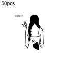 50 PCS Bad Girl Waterproof Dark Tattoo Stickers(CC6377)