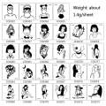 50 PCS Bad Girl Waterproof Dark Tattoo Stickers(CC6375)