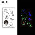 10 PCS Waterproof Color Luminous Tattoo Sticker Face Sticker(EX-035)