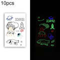 10 PCS Waterproof Color Luminous Tattoo Sticker Face Sticker(EX-017)