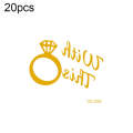 20 PCS Waterproof Bachelor Party Hot Stamping Wedding Bridal Tattoo Stickers(VC-209)