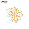 20 PCS Waterproof Bachelor Party Hot Stamping Wedding Bridal Tattoo Stickers(VC-215)