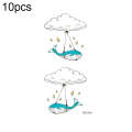 10pcs Waterproof Small Fresh Water Transfer Color Tattoo Stickers(RC-516)