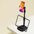 B7 Volcano Telescopic Live Bracket Tablet Phone Dual-Use Stand(Classic Black)