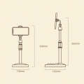 B7 Volcano Telescopic Live Bracket Tablet Phone Dual-Use Stand(Icon White)