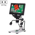 G1200D 7 Inch LCD Screen 1200X Portable Electronic Digital Desktop Stand Microscope(US Plug With ...