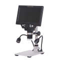 G1200D 7 Inch LCD Screen 1200X Portable Electronic Digital Desktop Stand Microscope(UK Plug With ...