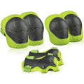 DD-610 6 In 1 Children Riding Sports Protective Gear Set(Green)