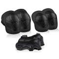 DD-610 6 In 1 Children Riding Sports Protective Gear Set(Black)