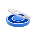 Portable Sealing Pill Boxes Large Capacity Multi-Grown Small Medicine Box(Blue)