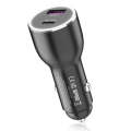 QL845C PD 45W USB-C / Type-C + QC 3.0 USB Car Charger(Black)