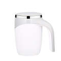 A223 Stainless Steel Automatic Magnetized Coffee Mixing Cup(White)
