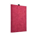 13 inch Leather Tablet Protective Case For Microsoft Surface Pro X, Color: Rose Red + Power Bag