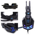 Soyto SY850MV Luminous Gaming Computer Headset For PC (Black Blue)