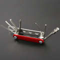 Bicycle 12 In 1 Portable Repair Tool(Red)