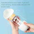 350ml+200ml Dog Go Out Water Cup Portable Accompanying Cup Pet Drinking Water Drinker(Cloud Purple)