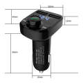 HY82 Car MP3 Bluetooth Receiver Dual USB Car Charger, Specification: Regular Version