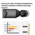 Booster T  Deep Muscle Relaxation Massage Gun,EU Plug  2500mAh With 6 Massage Head(Gray)