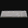 Pudding Double-layer Two-color 108-key Mechanical Translucent Keycap(White)