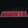 Pudding Double-layer Two-color 108-key Mechanical Translucent Keycap(Red)
