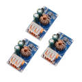 3 PCS 12/24V To 5V QC3.0 Fast Charge Mobile Phone Charging Board USB DC Buck Module