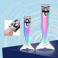 3 PCS Large Color Titanium Nail Clipper Gradient Mermaid Handle Nail Clipper Nail Art Tool