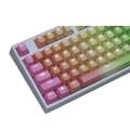 104 Keys Light-transmitting Dip-dyed Keycaps(Rainbow Dip)