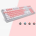 87/108 Keys Gaming Mechanical Keyboard, Colour: FY108 White Shell Green Shaft
