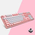 87/108 Keys Gaming Mechanical Keyboard, Colour: FY108 Pink Shell Black Shaft