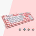 87/108 Keys Gaming Mechanical Keyboard, Colour: FY108 Pink Shell Red Shaft