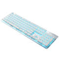 LANGTU L1 104 Keys USB Home Office Film Luminous Wired Keyboard, Cable Length:1.6m(Ice Blue Light...