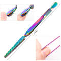 X-Shaped Stainless Steel Shaping Clip Nail Art Tools, Specification type: Colorful Titanium Diamond