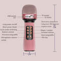 WS898 Live Wireless Bluetooth Microphone with Audio Function(Pink)