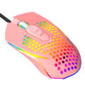 LEAVEN S50 6Keys Macro Definition Programmable RGB Lighted Gaming Wired Mouse, Cable Length: 1.5m...