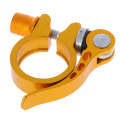 5 PCS Bicycle Accessories Quick Release Clip Road Bike Seatpost Clamp, Size: 34.9mm(Yellow)