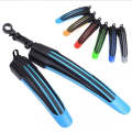 1 Set  Dual Color Bicycle Mudguard Mountain Bike Fenders Set(All Black)