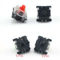 10 PCS Gateron G Shaft Black Bottom Transparent Shaft Cover Axis Switch, Style: G3 Foot (Blue Shaft)