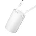 N1 Mini Portable USB Leafless Hanging Neck Fan(White)