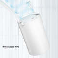 N1 Mini Portable USB Leafless Hanging Neck Fan(White)