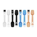 20 PCS Coffee Bean Grinder Spoon Grinder Cleaning Brush With Scale(Blue Handle Black Hair)
