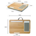 HQ-401 Bed Multifunctional Lazy Desk(Black Wood)