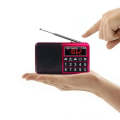 Y-928 FM Radio LED Display MP3 Support  TF Card U Disk(Red)