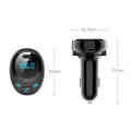 BT09 Car Bluetooth MP3 Digital Display Dual USB Charger(Black)
