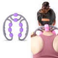 Eight Round Yoga Training Roller Ring-Shaped Leg Massager(Purple)