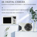 C8 4K  2.7-inch LCD Screen HD Digital Camera Retro Camera,Version: 48W Upgraded Version Black