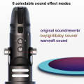 M9 RGB Condenser Microphone Built-in Sound Card,Style: Computer+Type-C+8pin