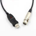 3m Microphone Connection Computer Cable USB To XLR(Black)