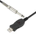 3M USB Noise-Free Straight-In Computer Guitar Connection Cable(Black)