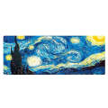 300x800x3mm Locked Am002 Large Oil Painting Desk Rubber Mouse Pad(Starry Sky)