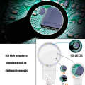 Desktop Multifunctional Chip Welding Repair Inspection Magnifying Glass with LED Light(White)